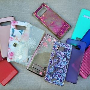 Assortment of cases for a Samsung Note 8
